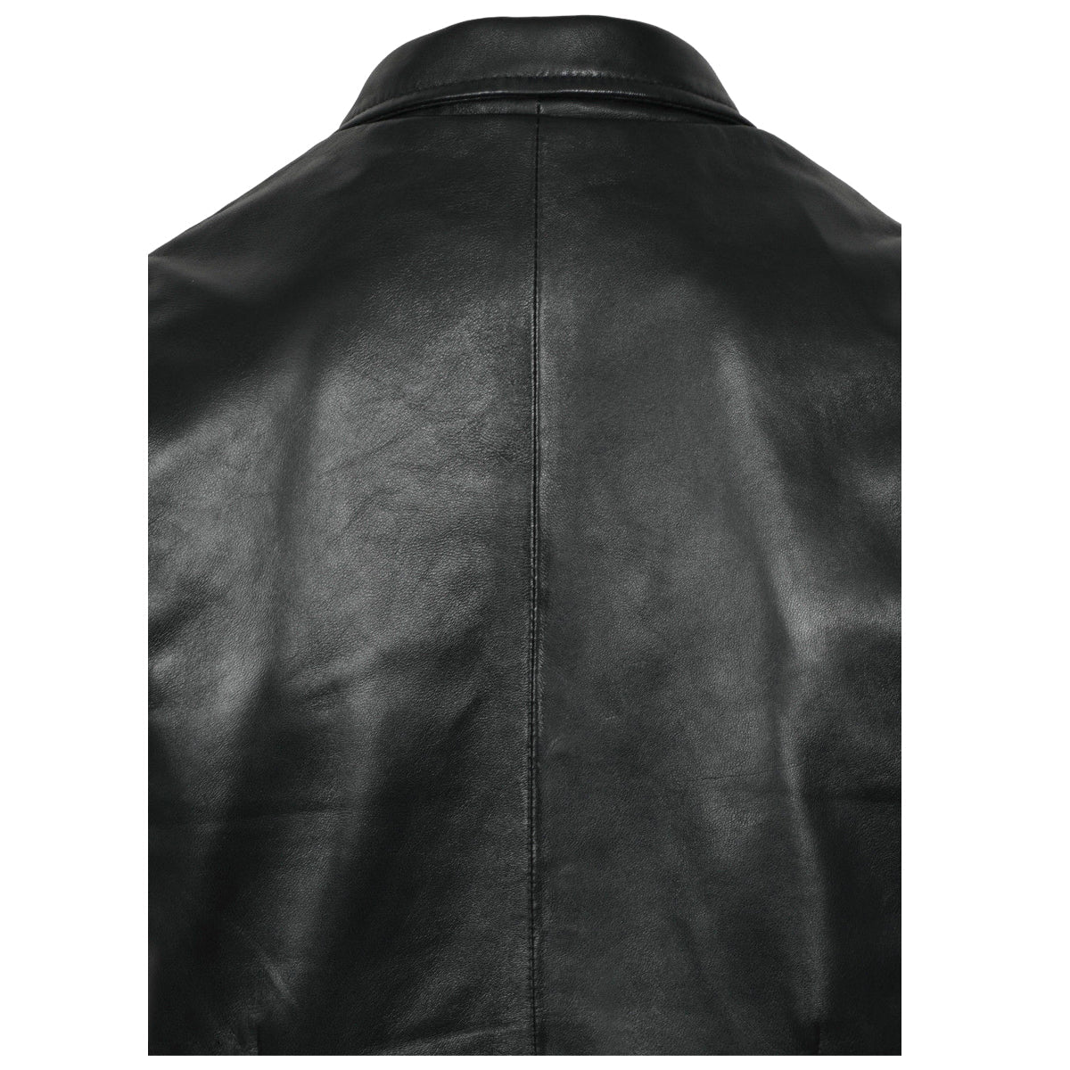 Men Party Black Premium Leather Waistcoat