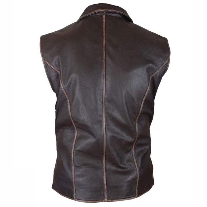 Brown Leather Vest