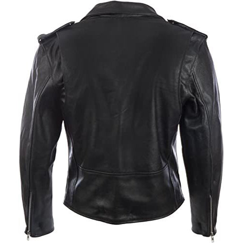 Genuine leather Belted Biker Jacket for Men