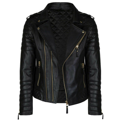 Men Black Fashion Leather Jacket