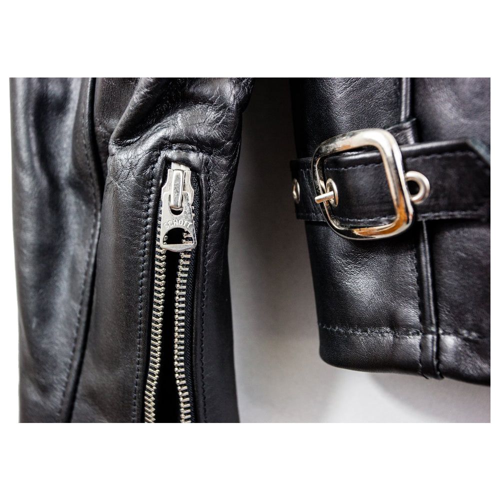 Men Classic Racer Leather Motorcycle Jacket Plain