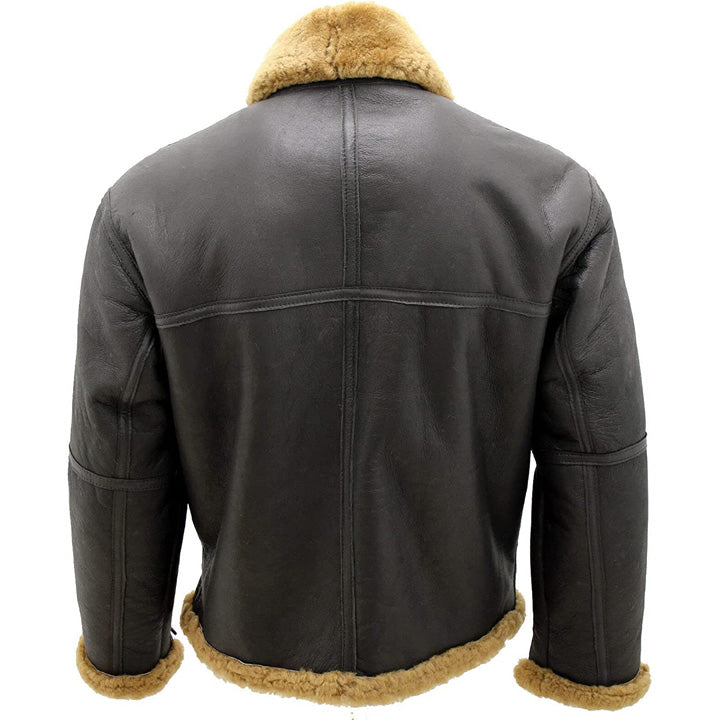 Buy Leather Shearling Jacket for Men - Shearling Long Coat