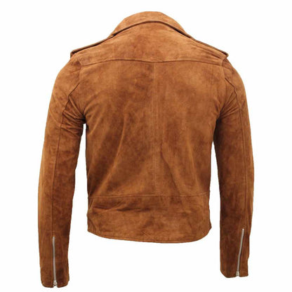 Native American Suede Leather Motorcycle Jacket