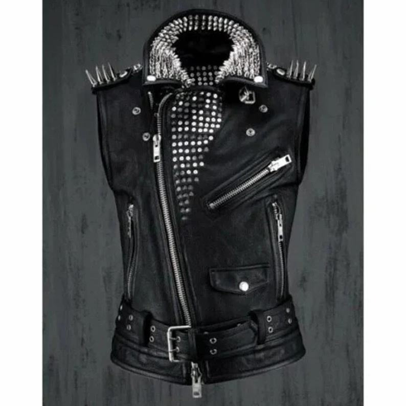 Punk Leather Vest