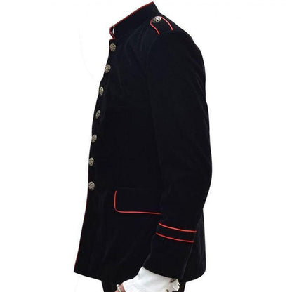 Steampunk Vintage Military Velvet Jacket