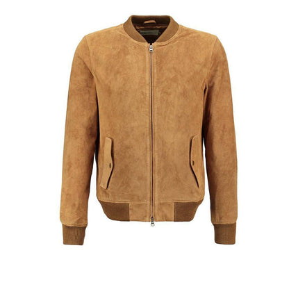 USA Suede Leather Bomber Jacket