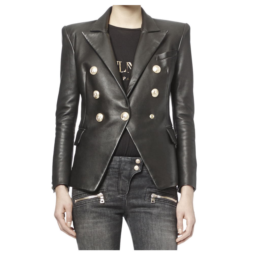 Women Leather Blazer Corporate Leather