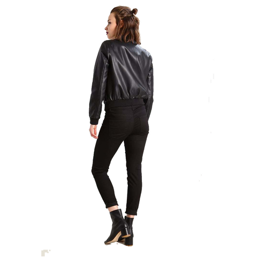 Women Real Leather Fashion Jacket