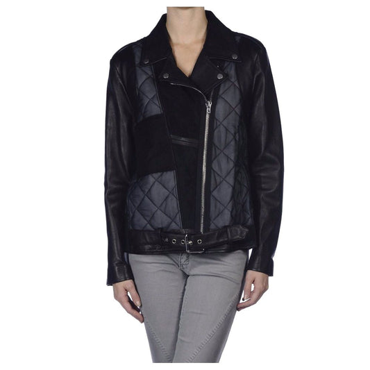 Women Stylish Motorcycle Fashion Biker Leather Jacket