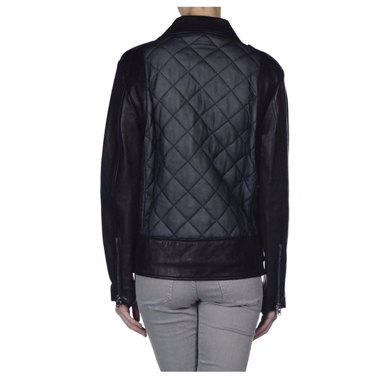 Women Stylish Motorcycle Fashion Biker Leather Jacket